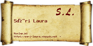 Sári Laura névjegykártya